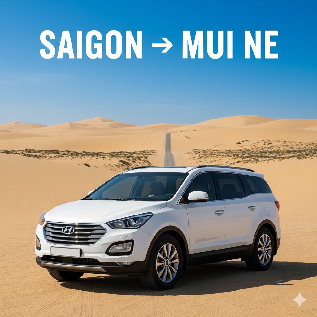 7-Seater Rental: Saigon to Mui Ne
