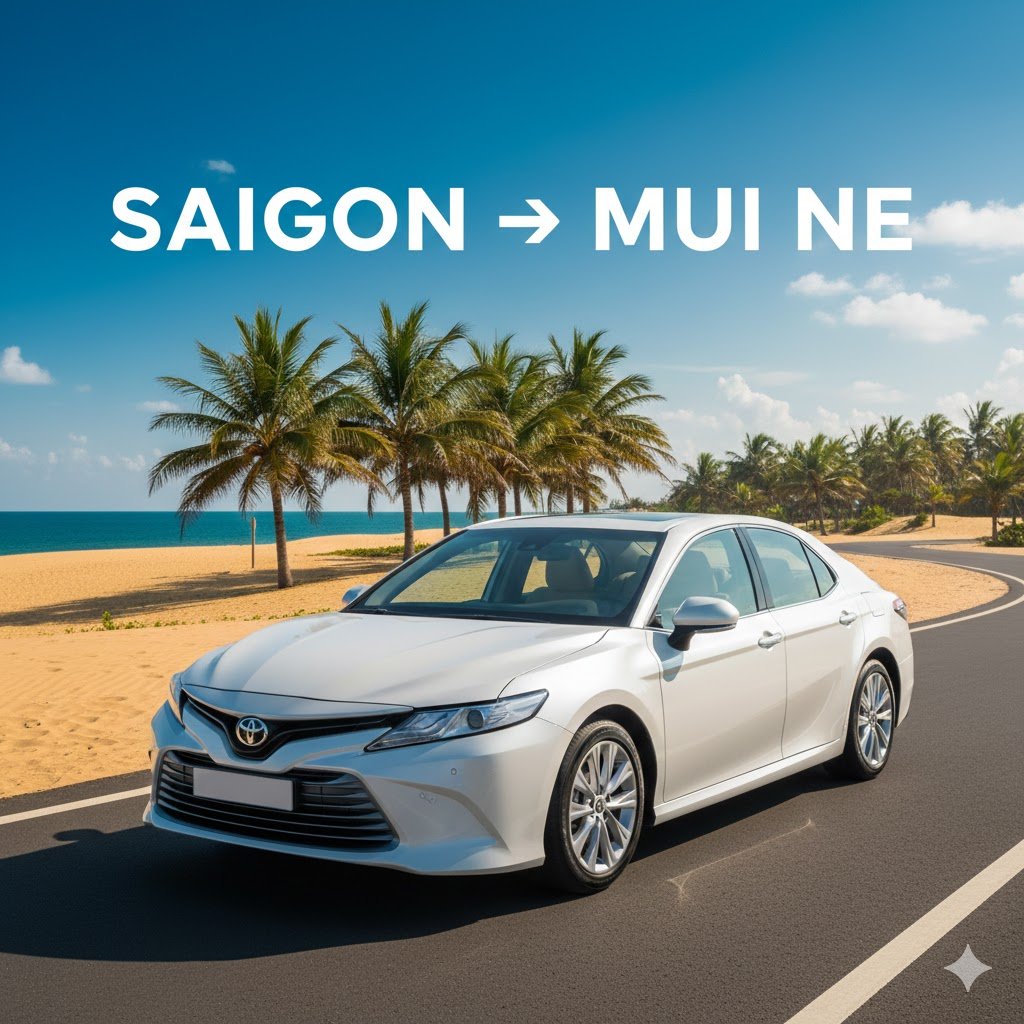4-Seater Car Rental: Saigon to Mui Ne