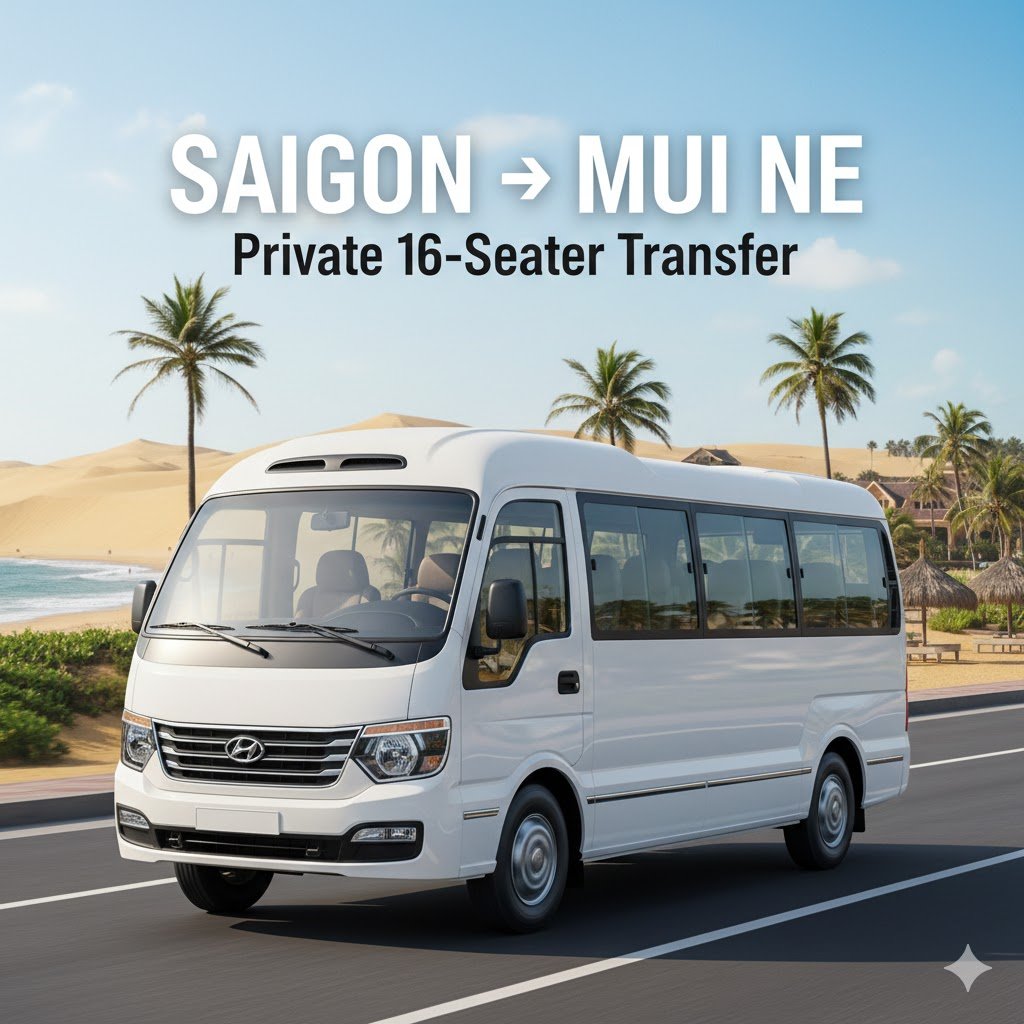 16-Seater Van Rental: Saigon to Mui Ne